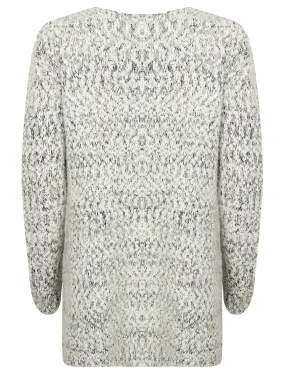 AR Everest Knitted Cardigan in Black Bean - Amara Reya