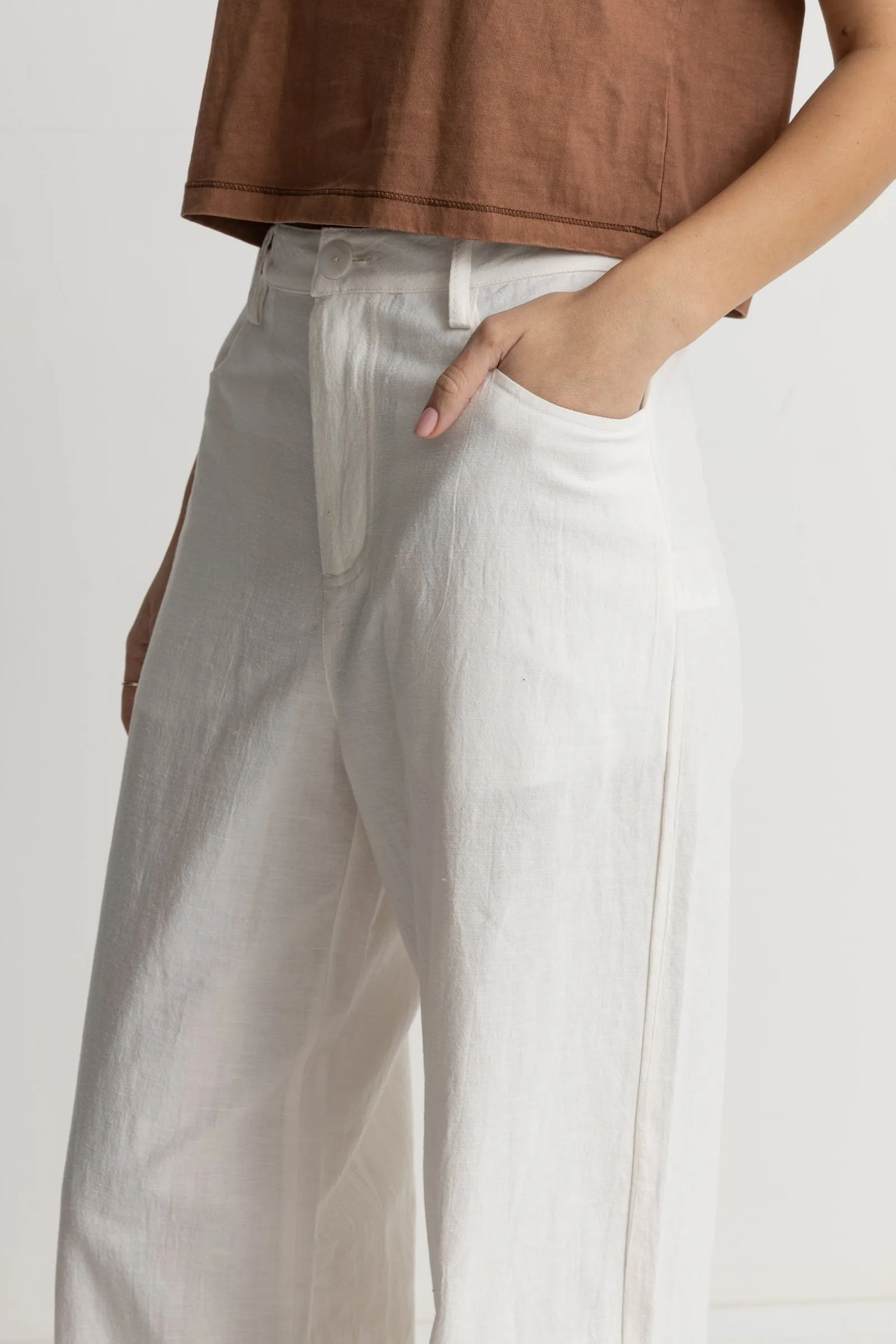 Bayside Wide Leg Pant White