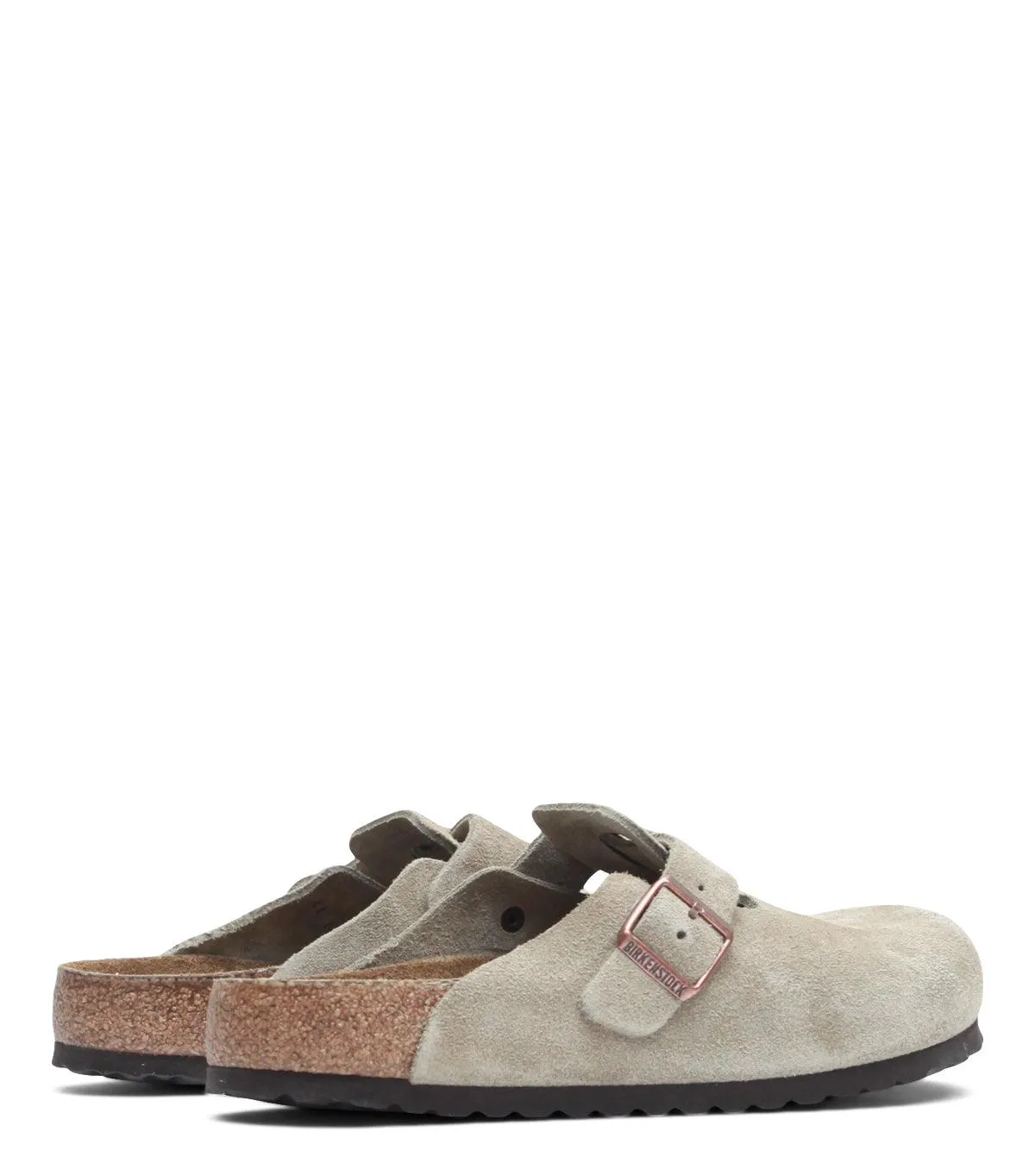 Birkenstock Boston Soft Footbed Suede Taupe