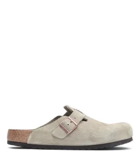 Birkenstock Boston Soft Footbed Suede Taupe