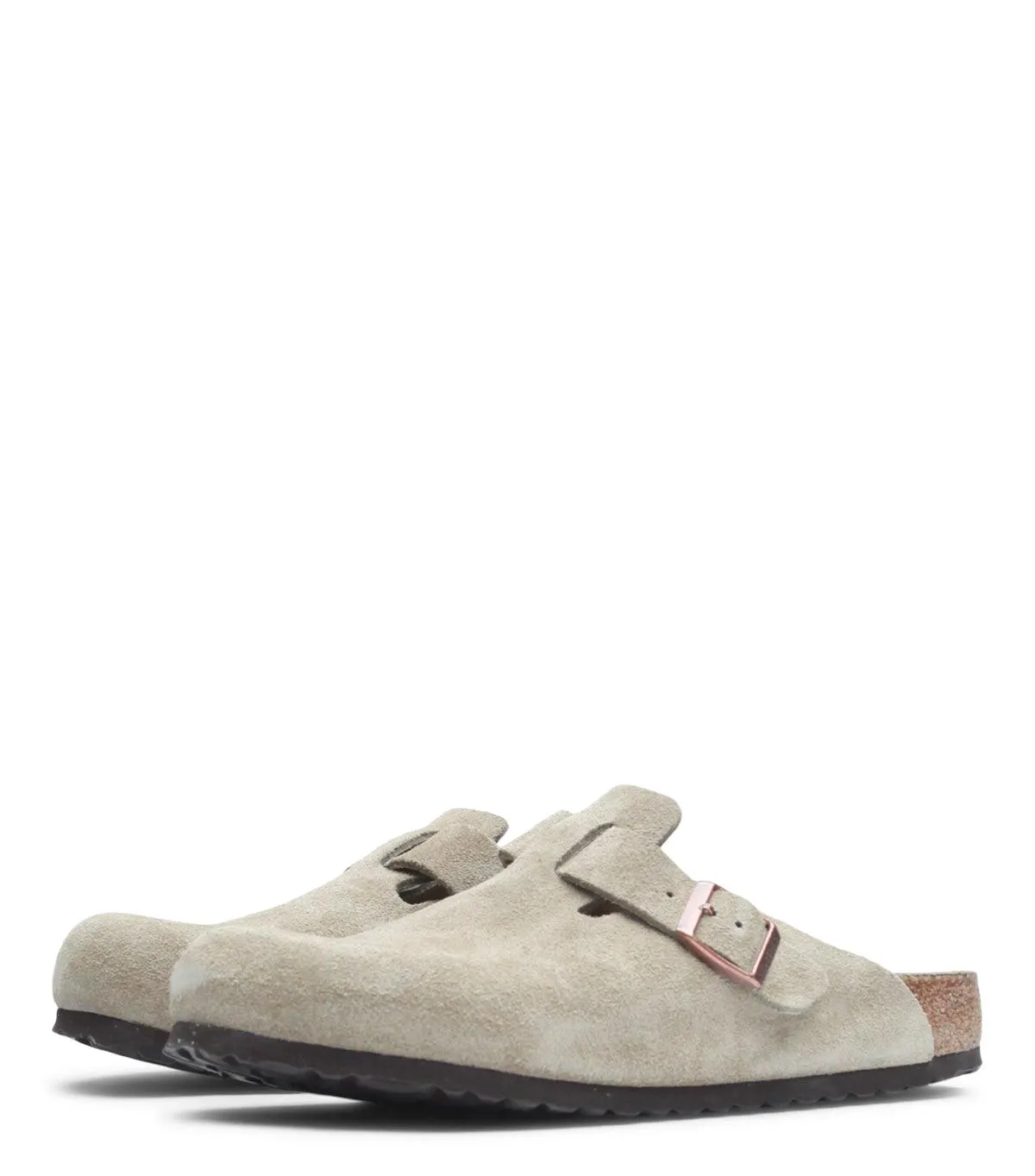 Birkenstock Boston Soft Footbed Suede Taupe