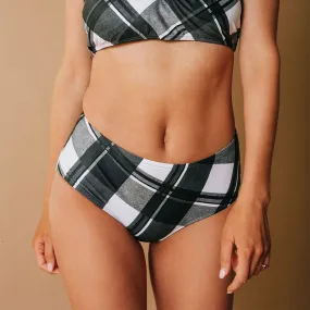 Black Plaid Midi Bottoms