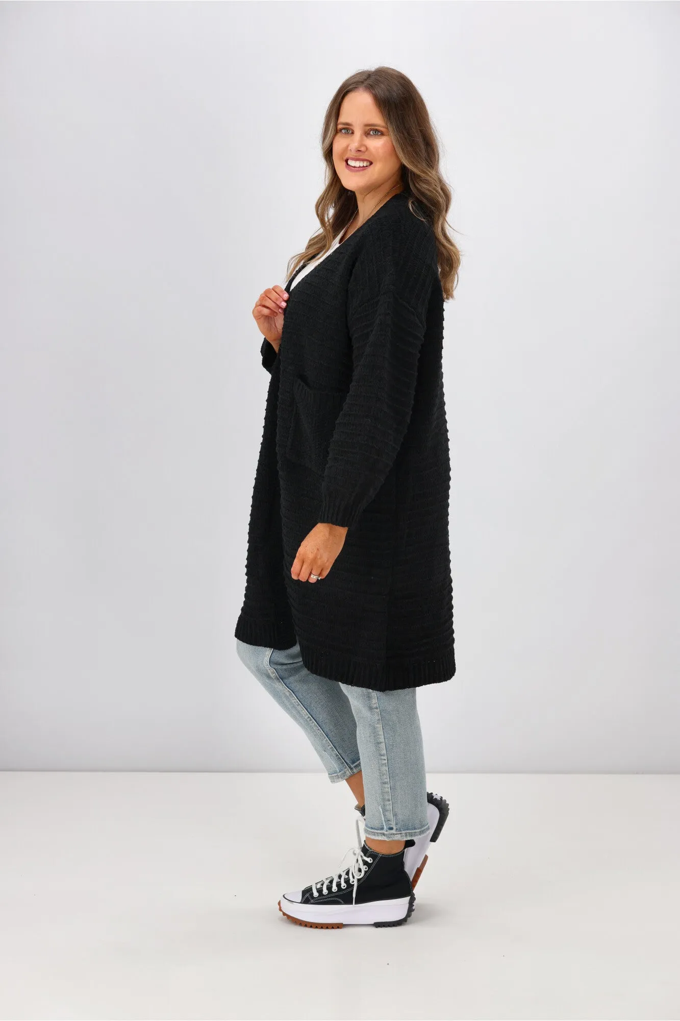 Boho Australia Rosario Cardigan Black