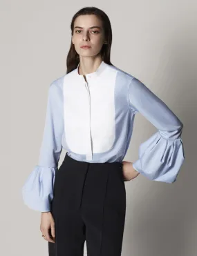 Contrast Bell Blouse