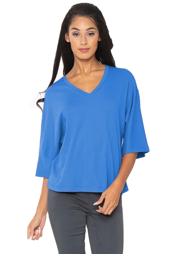 Cotton Tunic Top With Bell Sleeves LIOR