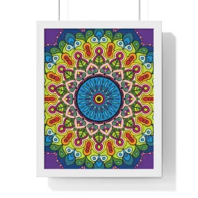 Handmade Mandala Art Vertical Framed Poster