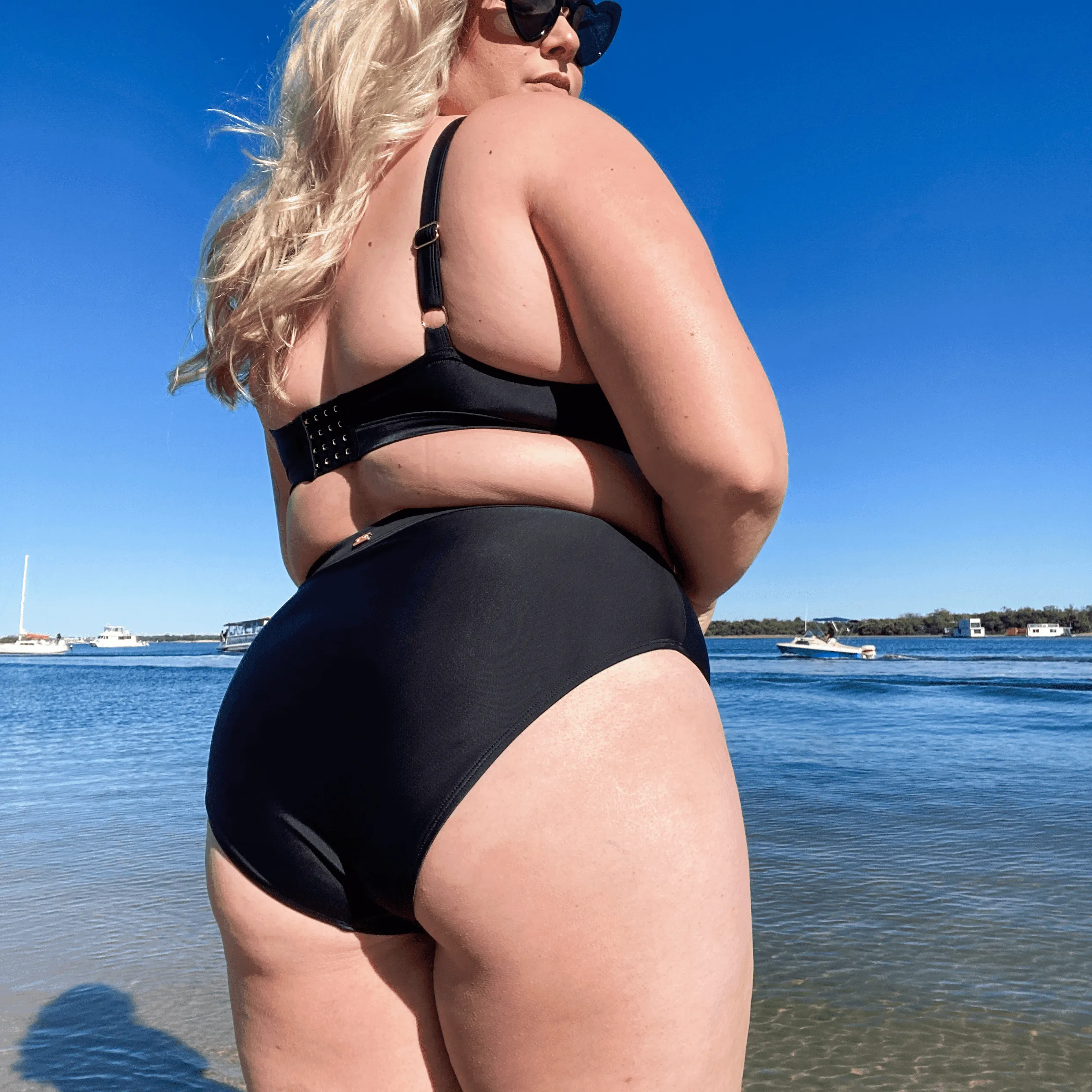 Hasta La Vista Bikini Bottoms - Black