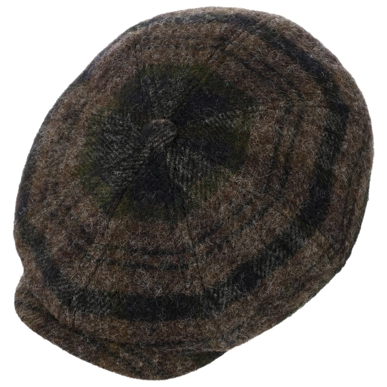 Hatteras Beeswax Shetland Wool Newsboy Cap by Stetson