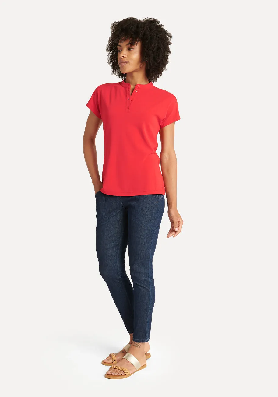 Henley Tee (Lava Falls)