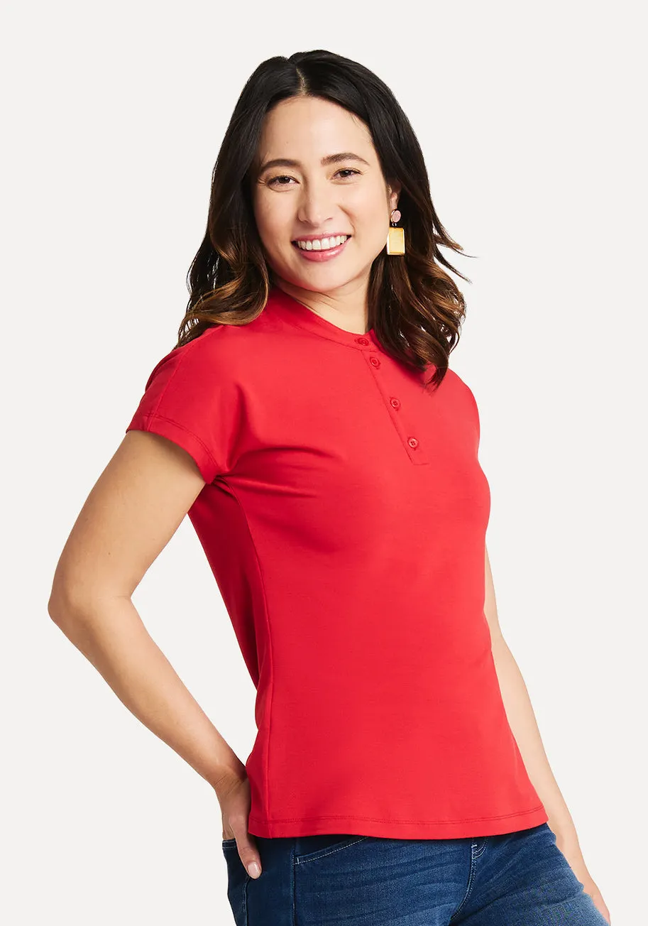 Henley Tee (Lava Falls)