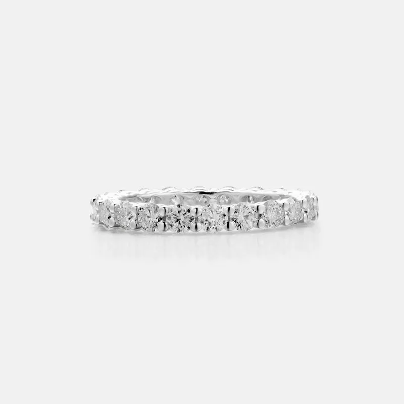 Johanna Moissanite Gold Vermeil Eternity Ring