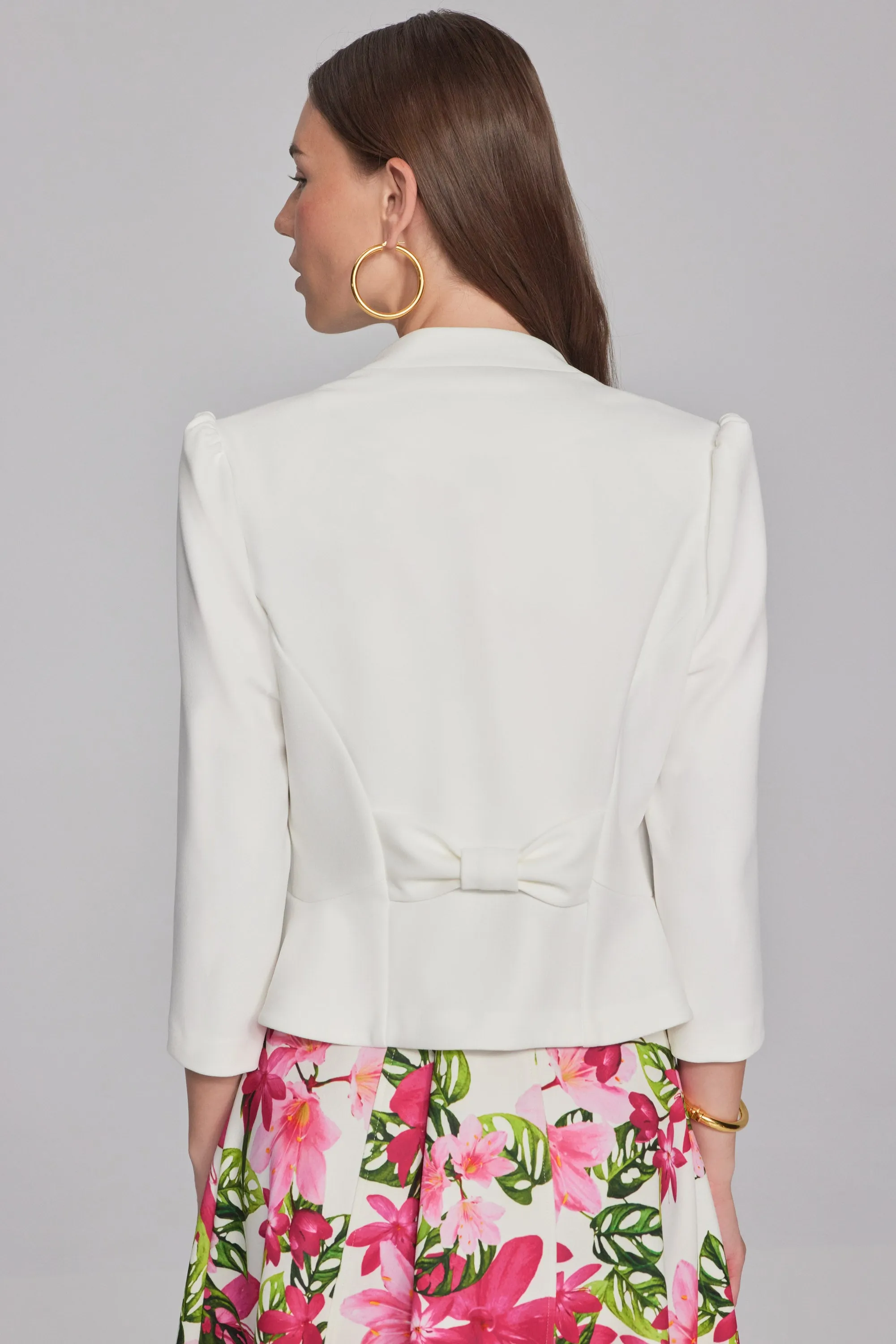 Joseph Ribkoff  Scuba Crepe Peplum Jacket