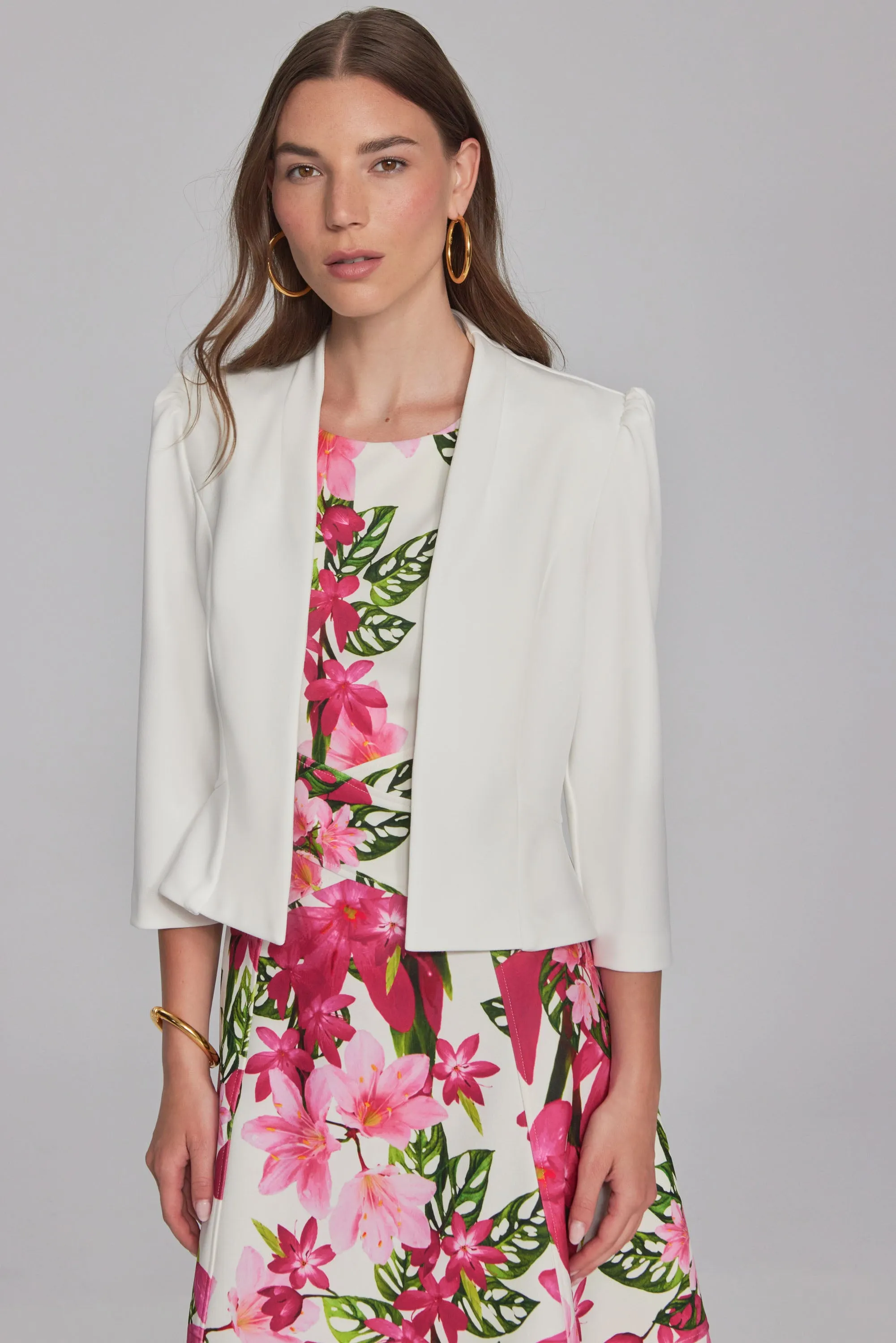 Joseph Ribkoff  Scuba Crepe Peplum Jacket