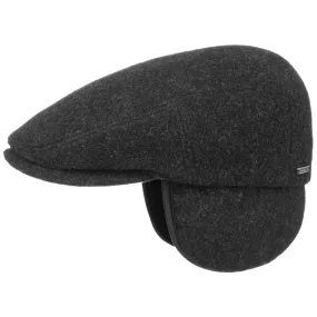 Kent Wool Earflaps Flat Cap by Stetson