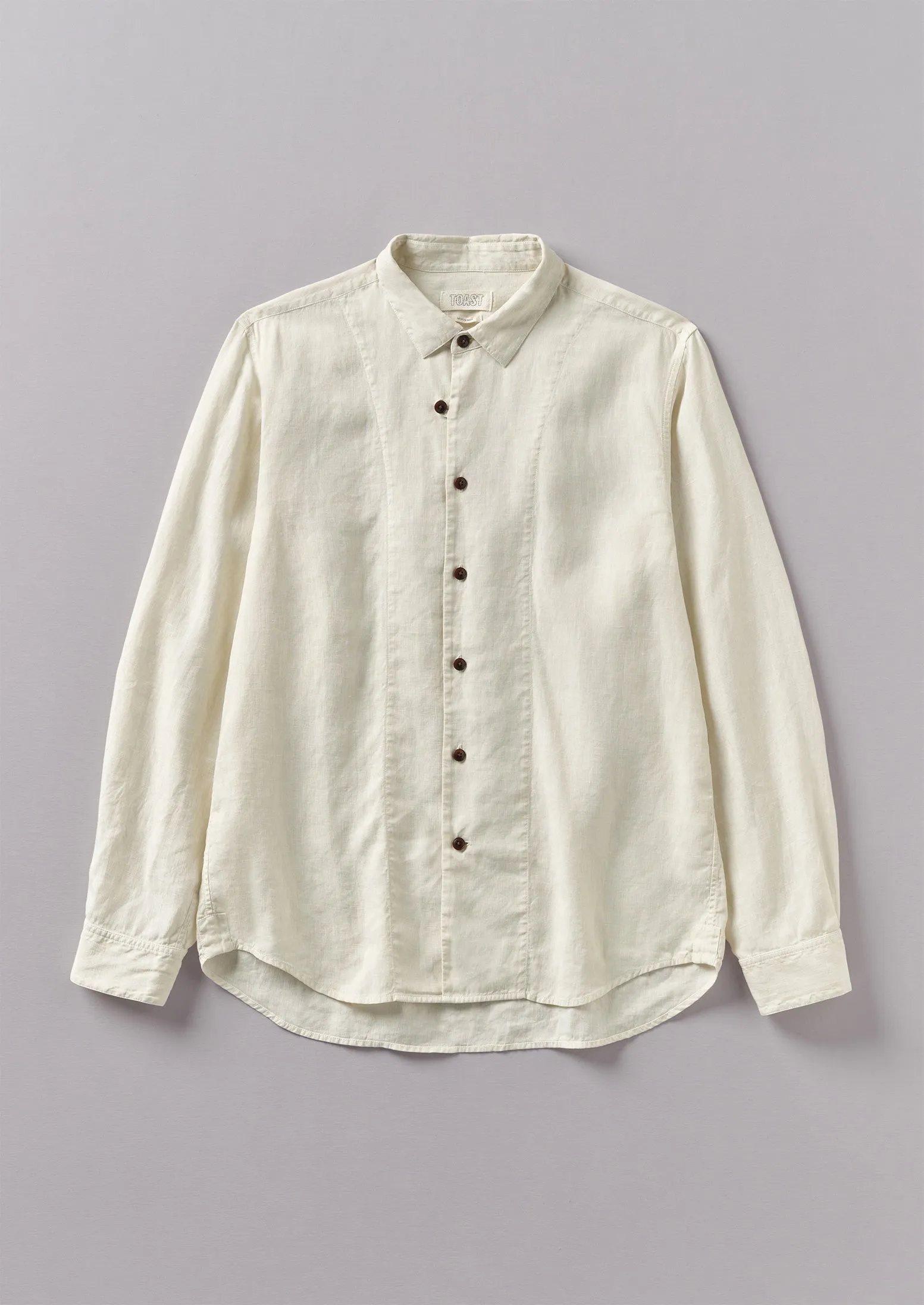 Loop Button Linen Shirt | Parchment