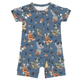 Magic Halloween Magical Haunting - Bamboo Shorty Romper