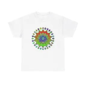 Mandala Art Yoga Mindfulness Tee 100% Cotton Unisex