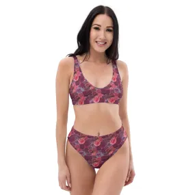 Promised you a rose garden Recycled high-waisted bikini