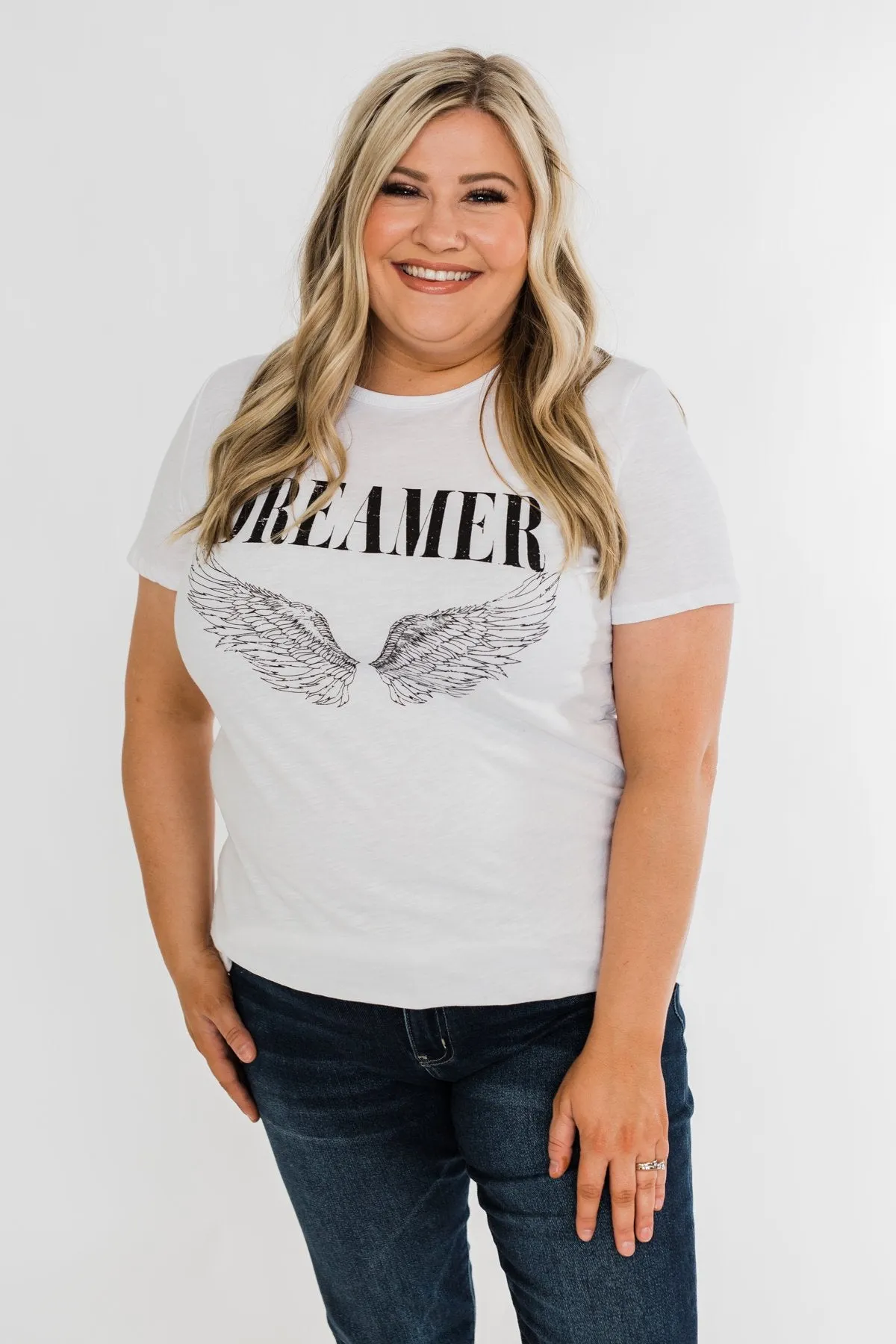 "Dreamer" Tee- White