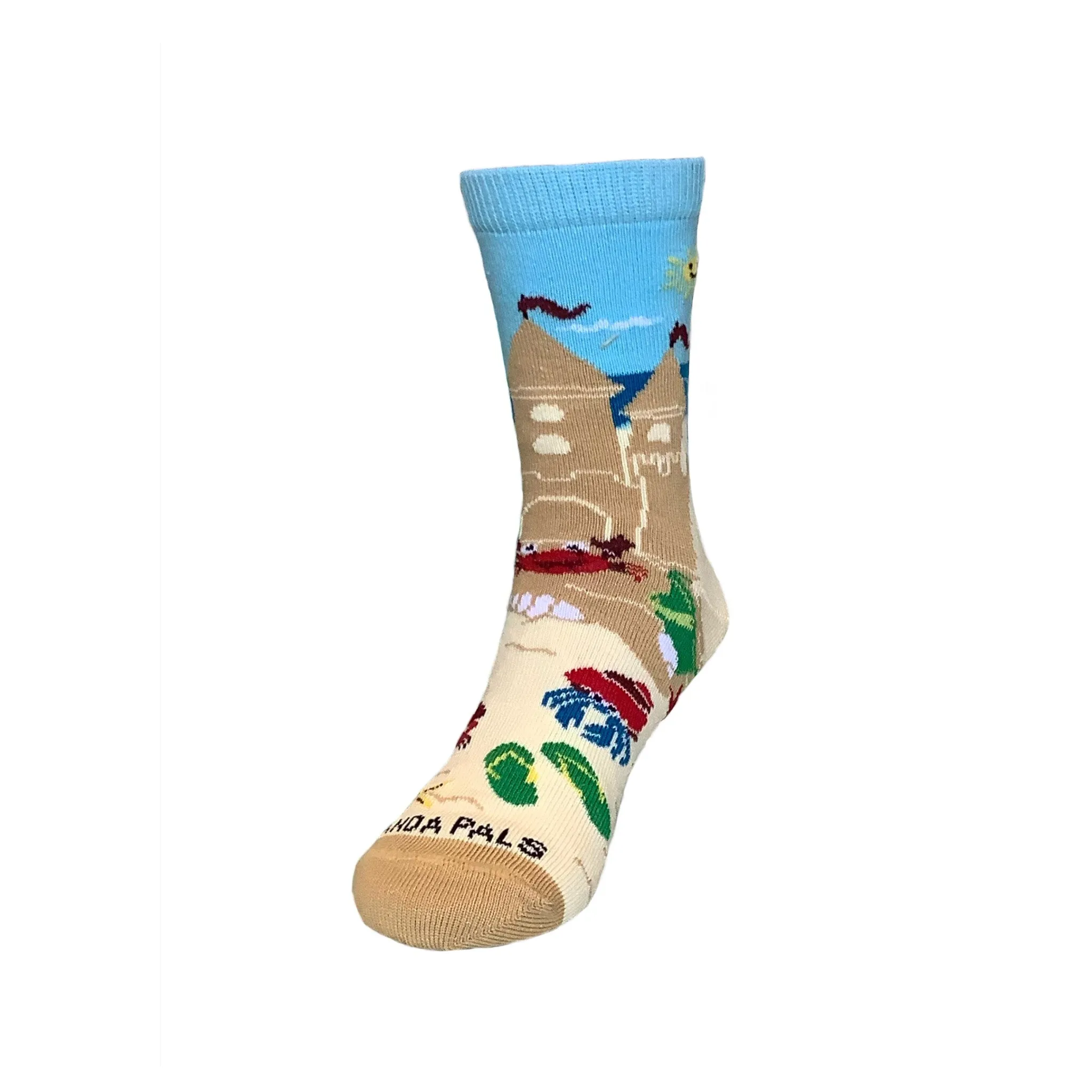 Sand Castle Socks (Ages 3-7) from the Sock Panda