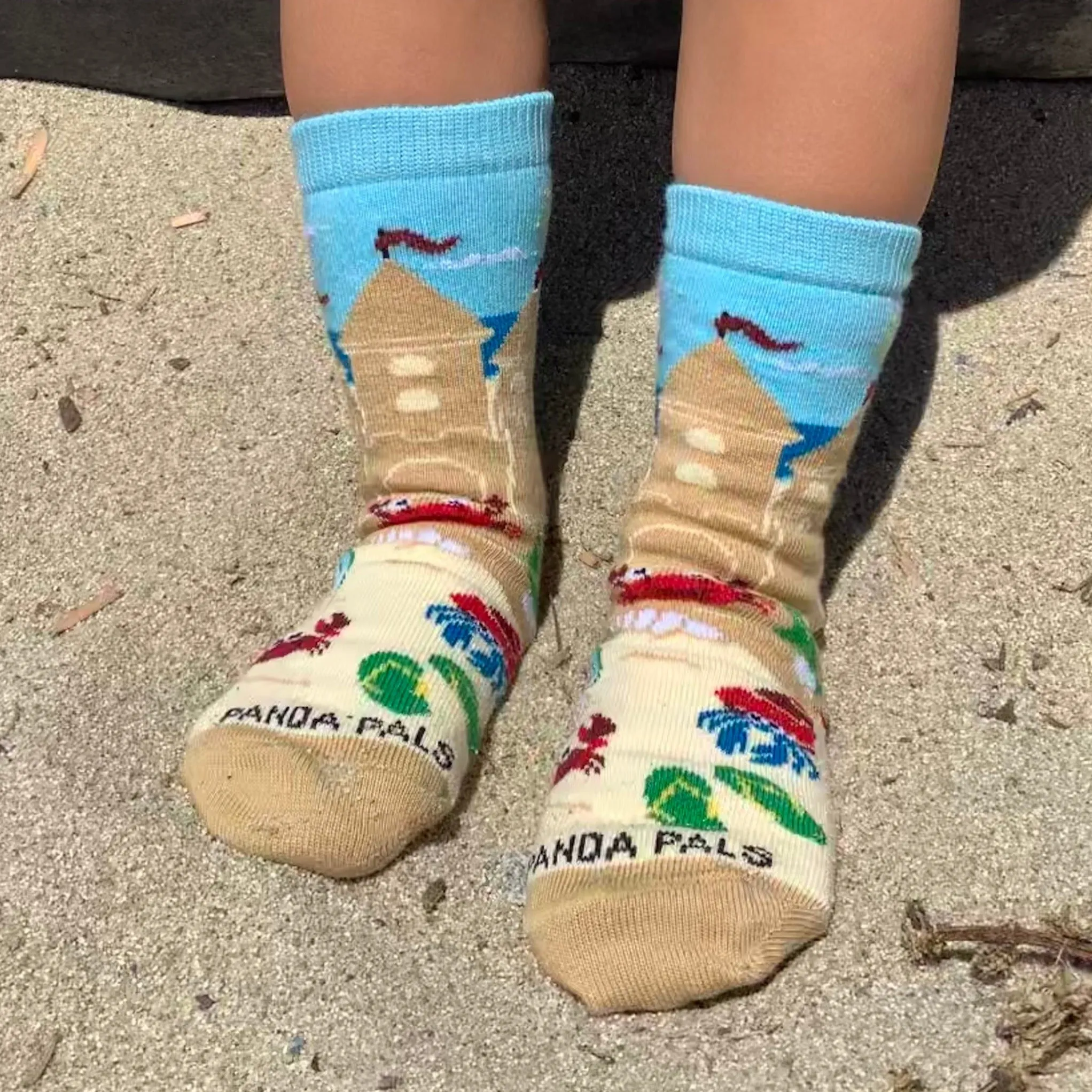 Sand Castle Socks (Ages 3-7) from the Sock Panda