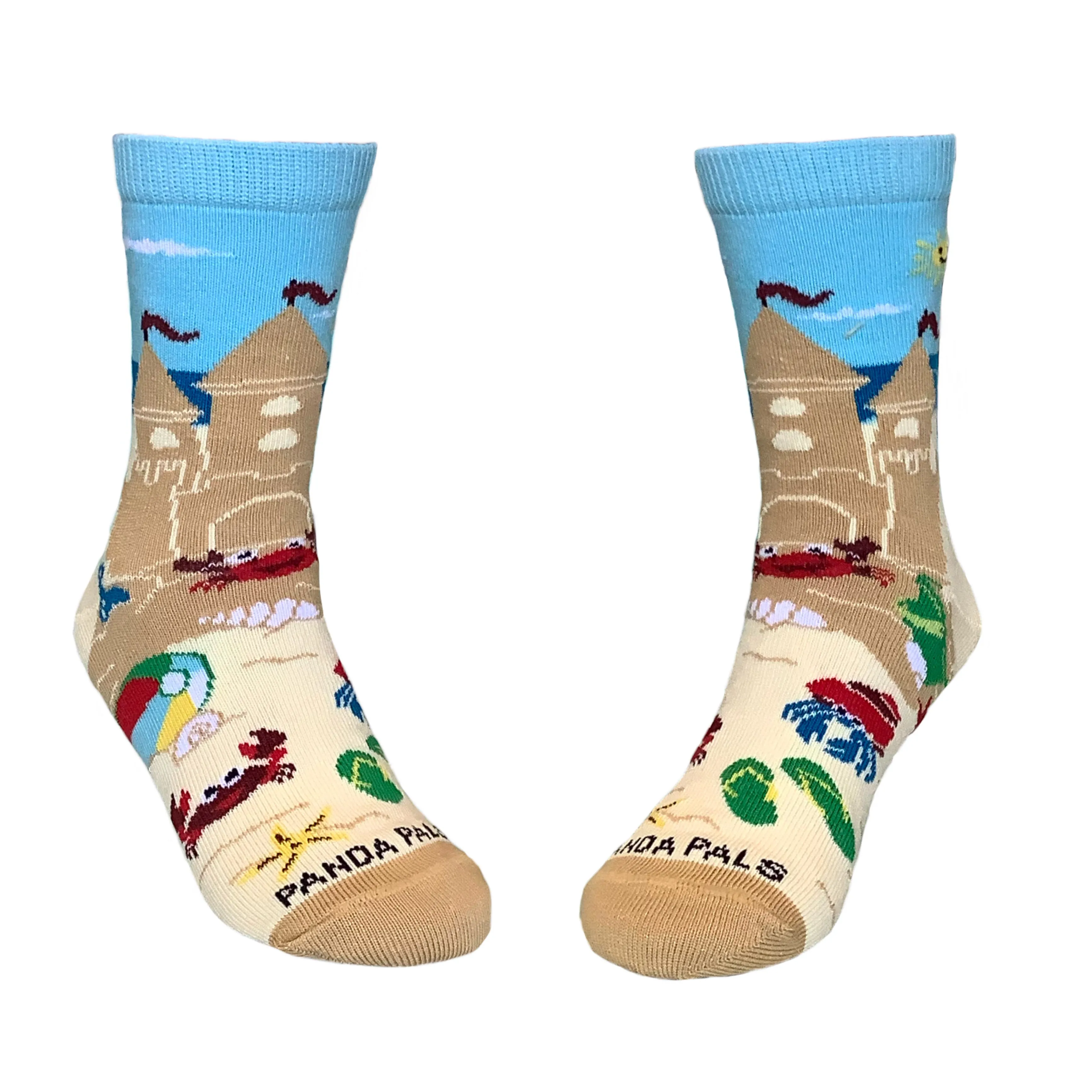 Sand Castle Socks (Ages 3-7) from the Sock Panda