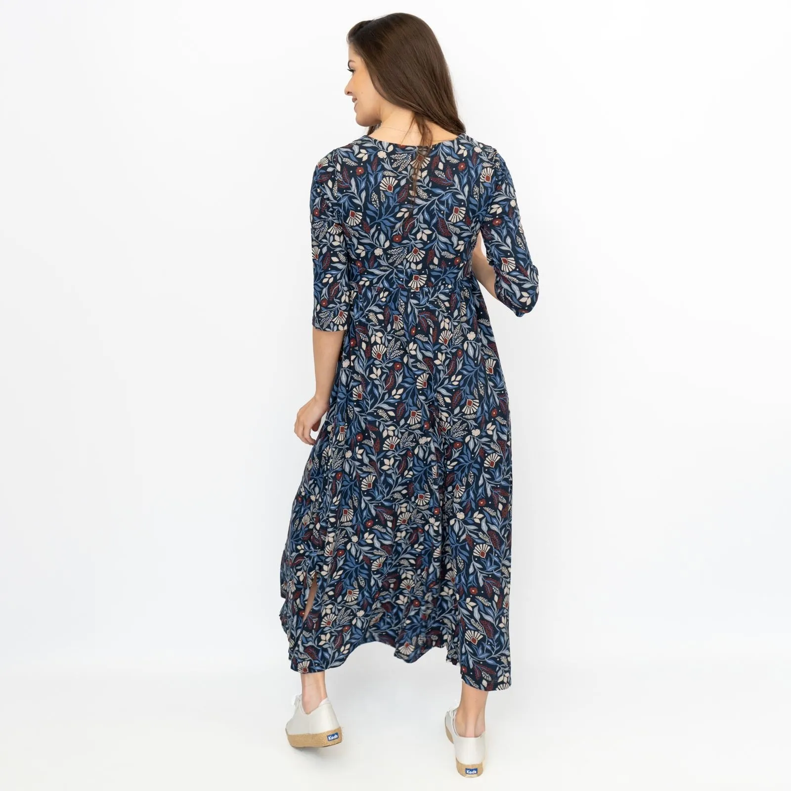 Seasalt Maggie Blue Maxi Dress Folk Meadow Maritime