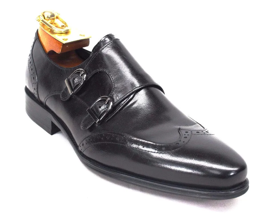 Two Tone Wingtip Double Monk Strap